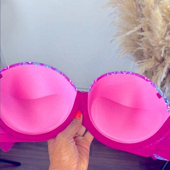 Victoria's Secret Where Everywhre Multi-Way Colorful Women's Push-Up Bra 36C - Picture 5 of 8